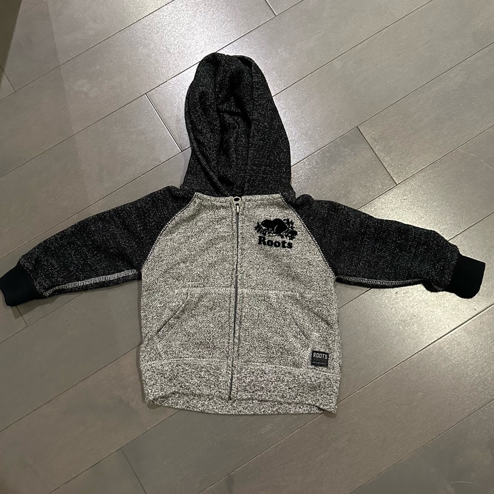 Roots baby organic zip hoodie 12-18m unisex
